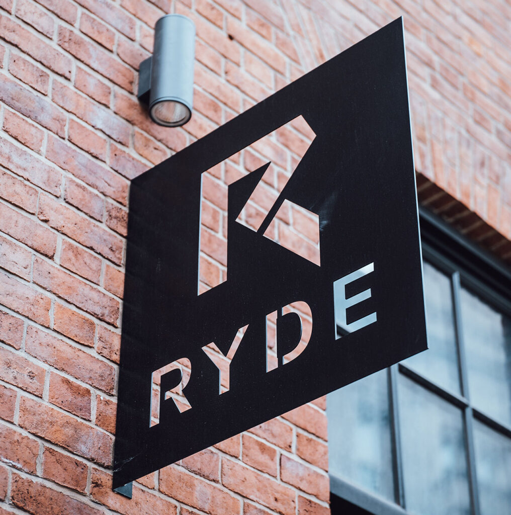 RYDE Studio Signage RYDE Studio Signage
